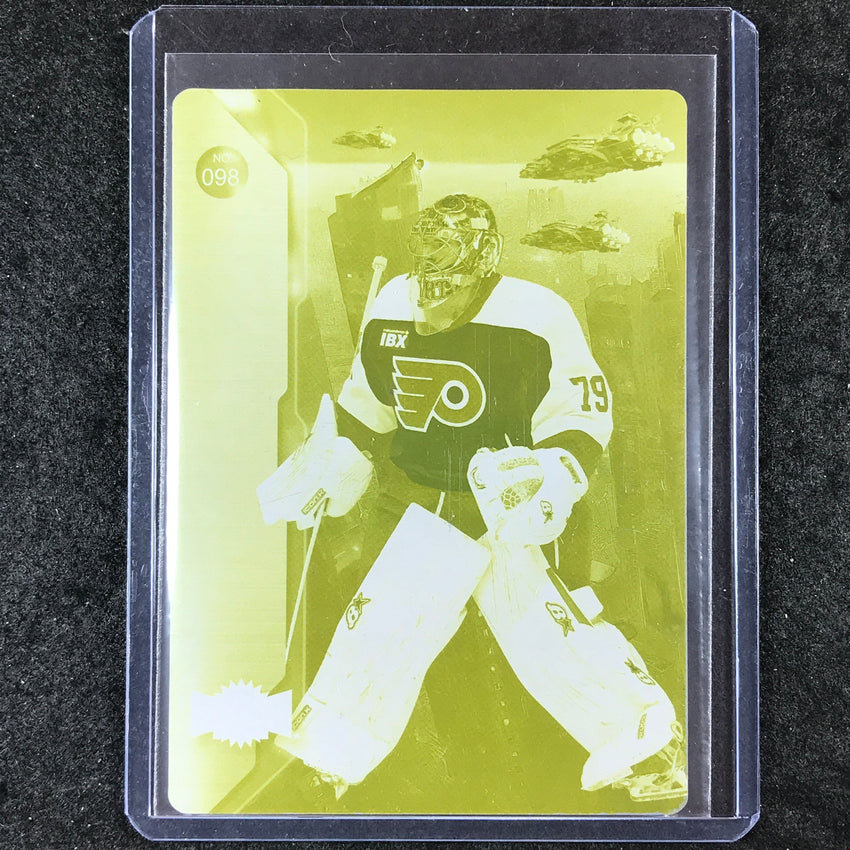 2023-24 Metal Universe NHL CARTER HART Yellow Printing Plate 1/1 #98