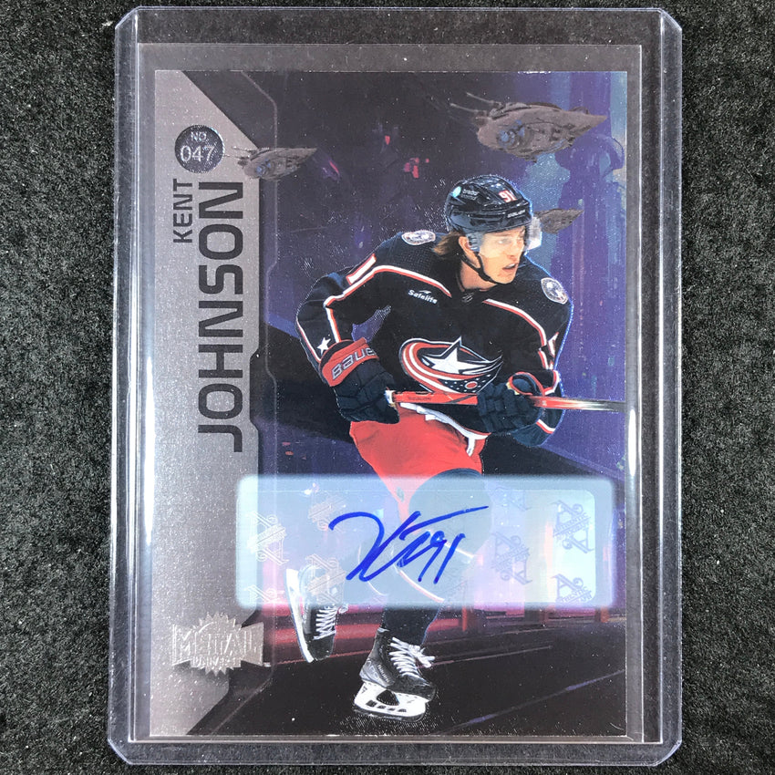 2023-24 Metal Universe NHL KENT JOHNSON Base Silver Autograph #47
