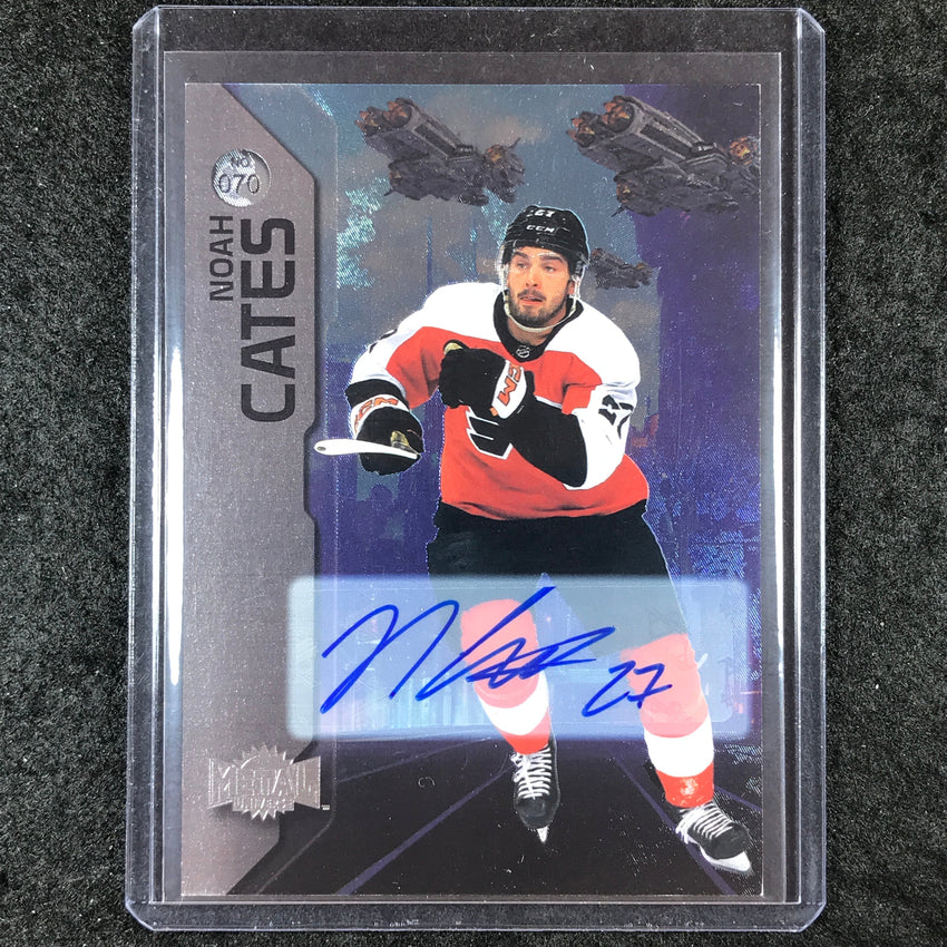 2023-24 Metal Universe NHL NOAH CATES Base Silver Autograph #70