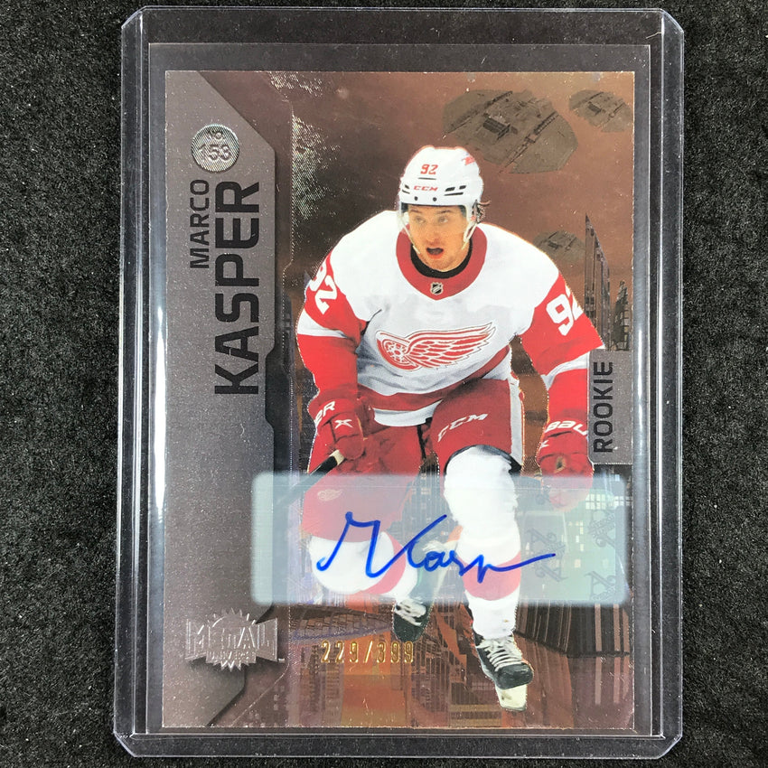 2023-24 Metal Universe NHL MARCO KASPER Base Silver Rookie Auto 229/399