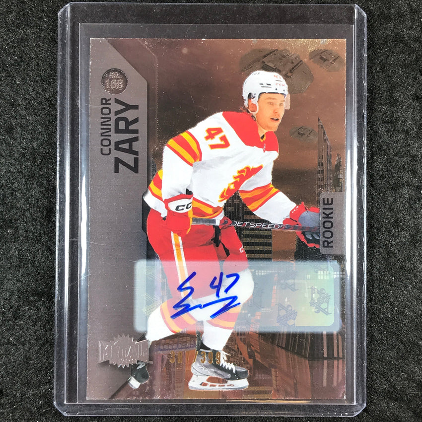 2023-24 Metal Universe NHL CONNOR ZARY Base Silver Rookie Auto 387/399