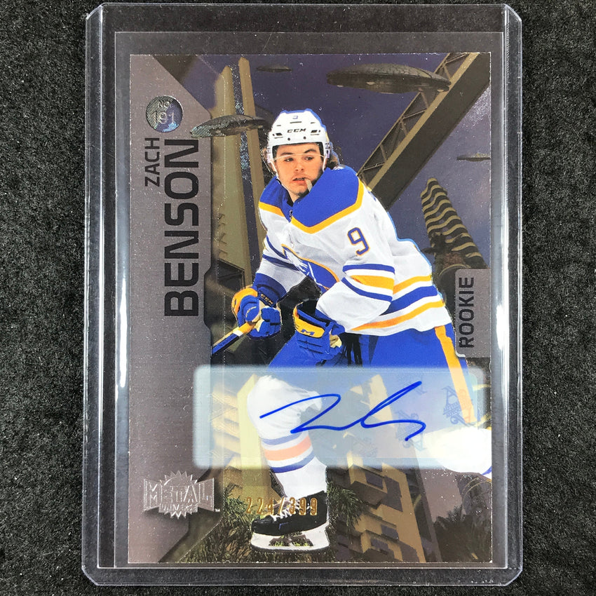 2023-24 Metal Universe NHL ZACH BENSON Base Silver Rookie Auto 224/399