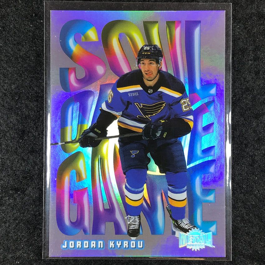 2023-24 Metal Universe NHL JORDAN KYROU Soul of the Game #30