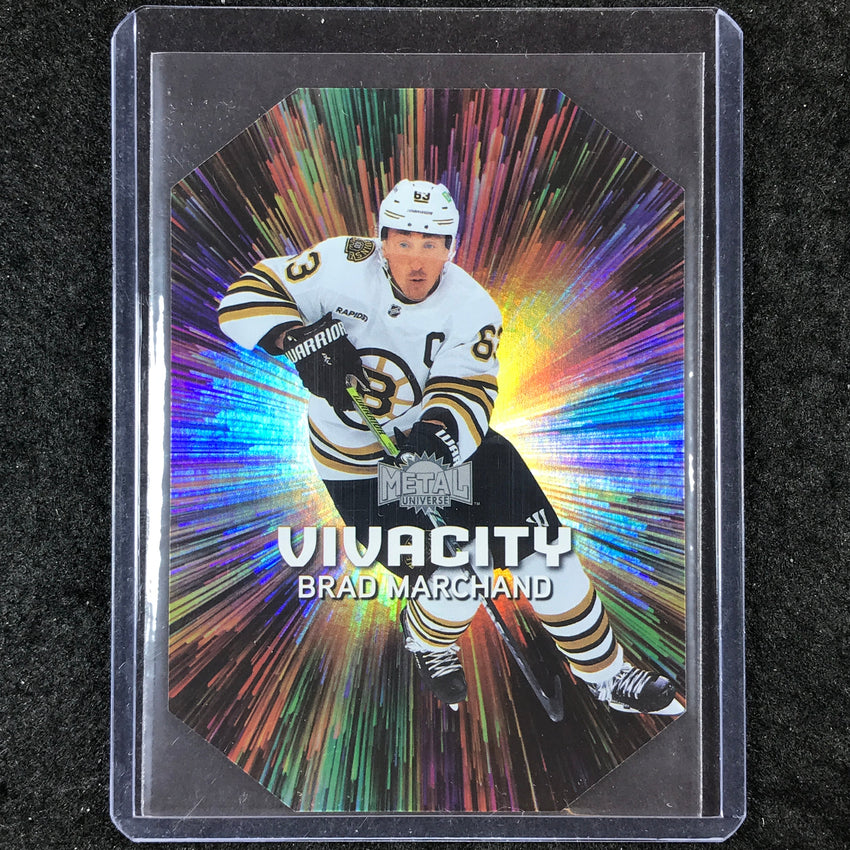 2023-24 Metal Universe NHL BRAD MARCHAND Vivacity Die-Cut SSP #17