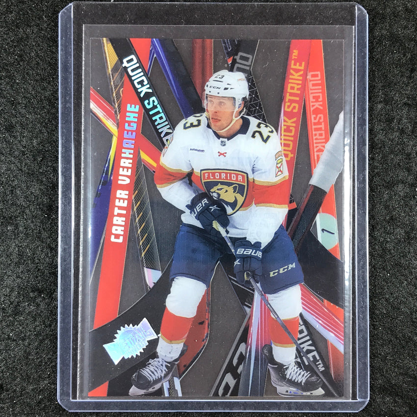 2023-24 Metal Universe NHL CARTER VERHAEGHE Quick Strike Acetate SSP #35