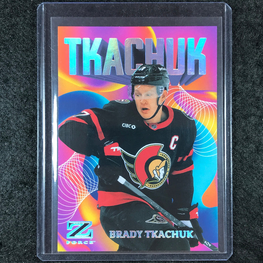 2023-24 Metal Universe NHL BRADY TKACHUK Z-Force Rave 182/399 #8