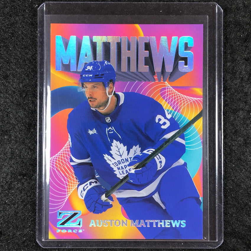 2023-24 Metal Universe NHL AUSTON MATTHEWS Z-Force Rave 203/399 #23