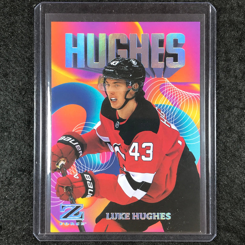 2023-24 Metal Universe NHL LUKE HUGHES Z-Force Rookie Rave 324/399 #41