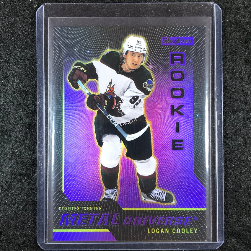 2023-24 Metal Universe NHL LOGAN COOLEY 2008-09 Rookie Retros Purple FX 32/199