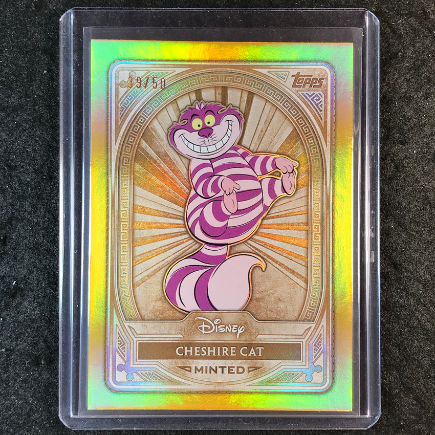 2025 Topps Disney Mint CHESHIRE CAT Bronze Gold Foil 39/50 #23