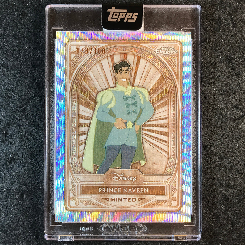 2025 Topps Disney Mint PRINCE NAVEEN Bronze Chrome Wave Variation 78/100 #11