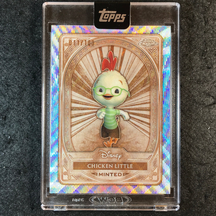 2025 Topps Disney Mint CHICKEN LITTLE Bronze Chrome Wave Variation 11/100 #25