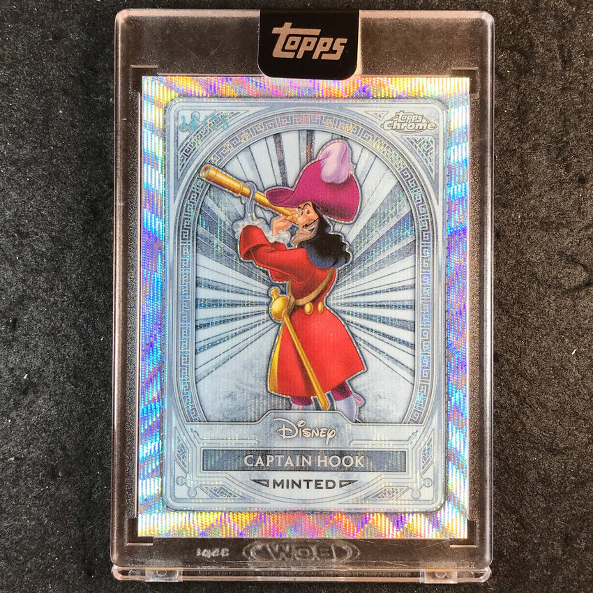 2025 Topps Disney Mint CAPTAIN HOOK Platinum Chrome Wave Variation 16/25 #112
