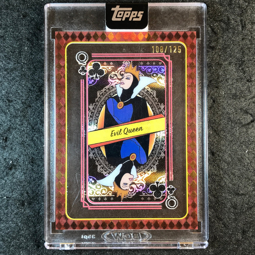 2025 Topps Disney Mint EVIL QUEEN Queen of Hearts Playing Cards 108/125 #10