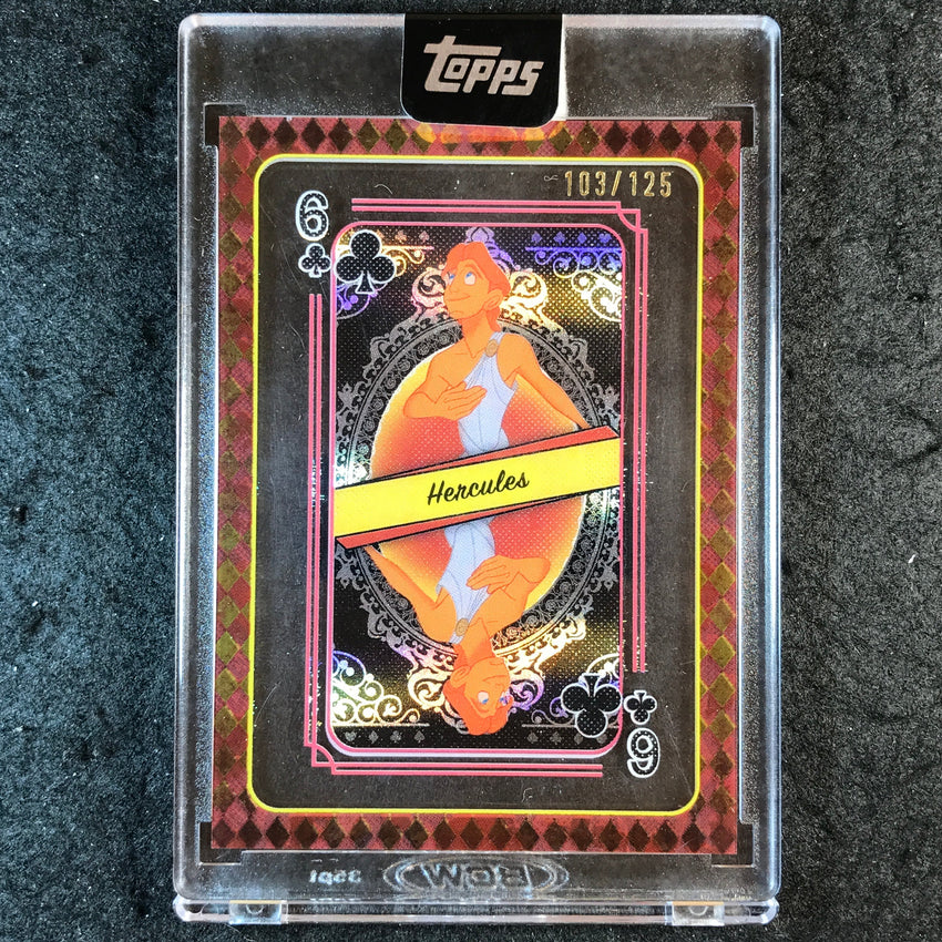 2025 Topps Disney Mint HERCULES Queen of Hearts Playing Cards 103/125 #34
