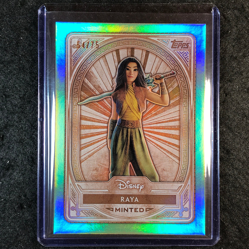 2025 Topps Disney Mint RAYA Bronze Green Mint Foil 54/75 #7