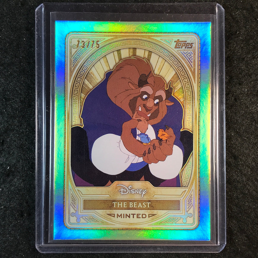 2025 Topps Disney Mint THE BEAST Gold Green Mint Foil 73/75 #90