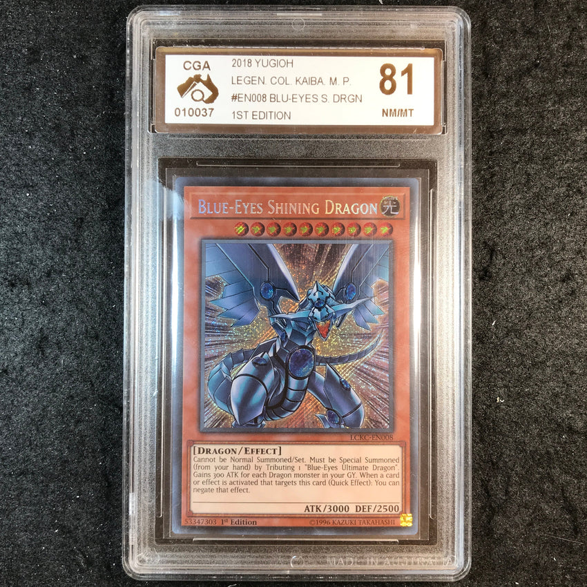 CGA 81 Blue-Eyes Shining Dragon - LCKC-EN008 Legend Collection Kaiba 1st Ed 037