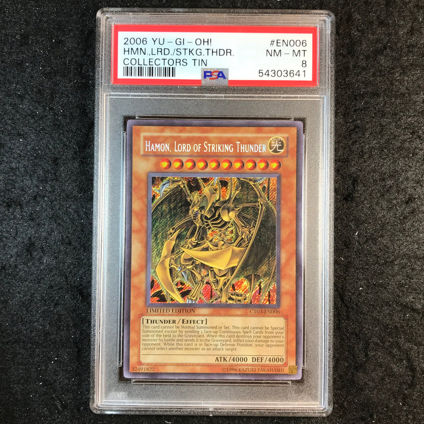 PSA 8 Hamon. Lord Of Striking Thunder - CT03-EN006 - 2006 Collector Tin 641