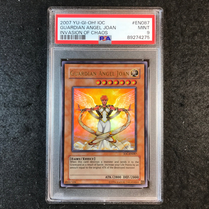 PSA 9 Guadian Angel Joan - IOC-EN087 - 2007 Ultra rare Invasion Of Chaos 275
