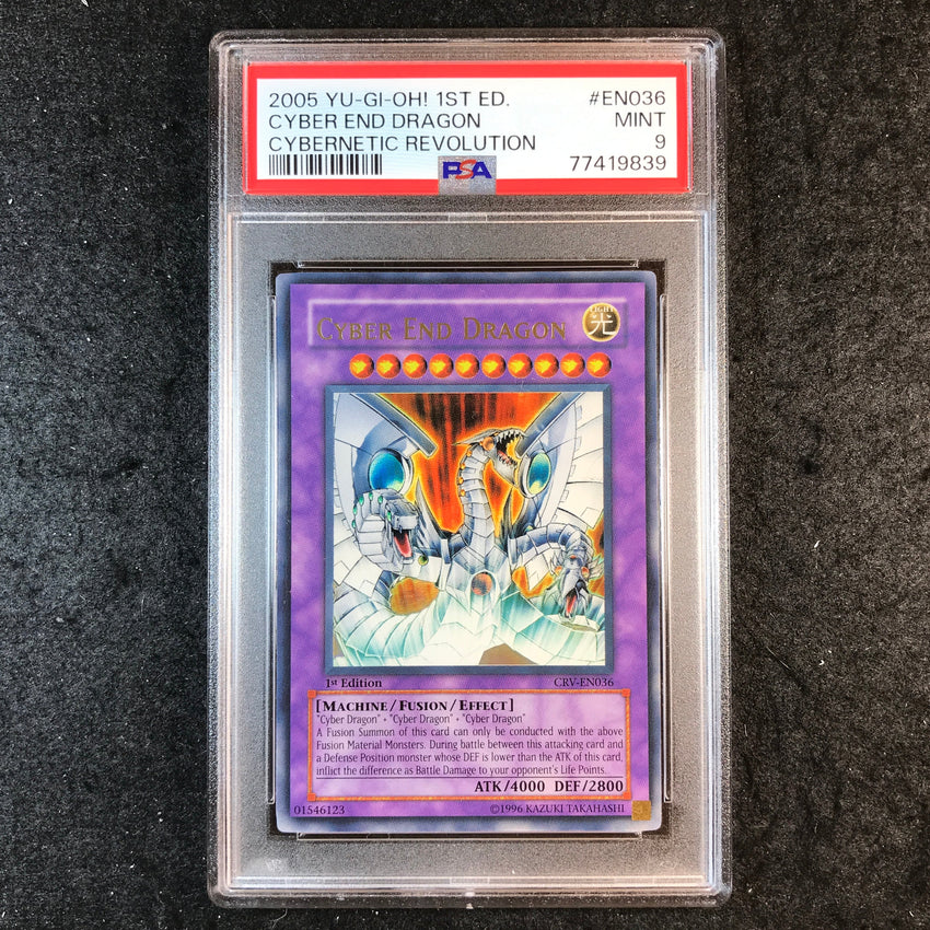 PSA 9 Cyber End Dragon - CRV-EN036 - 2005 Cybernetic Revolution 1st Ed 839
