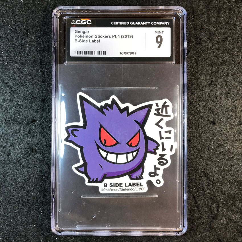 CGC 9 Gengar - 2019 B-Side Label Pokemon Stickers Pt .4 069