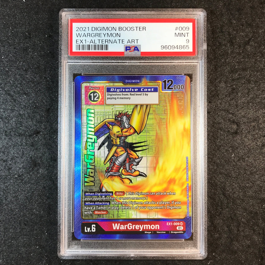 PSA 9 Wargreymon - EX1-009 - 2021 Classic Collection Alternate Art 865