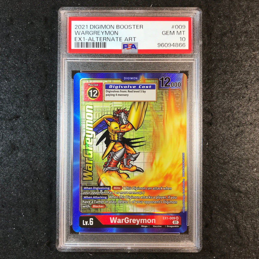 PSA 10 Wargreymon - EX1-009 - 2021 Classic Collection Alternate Art 866