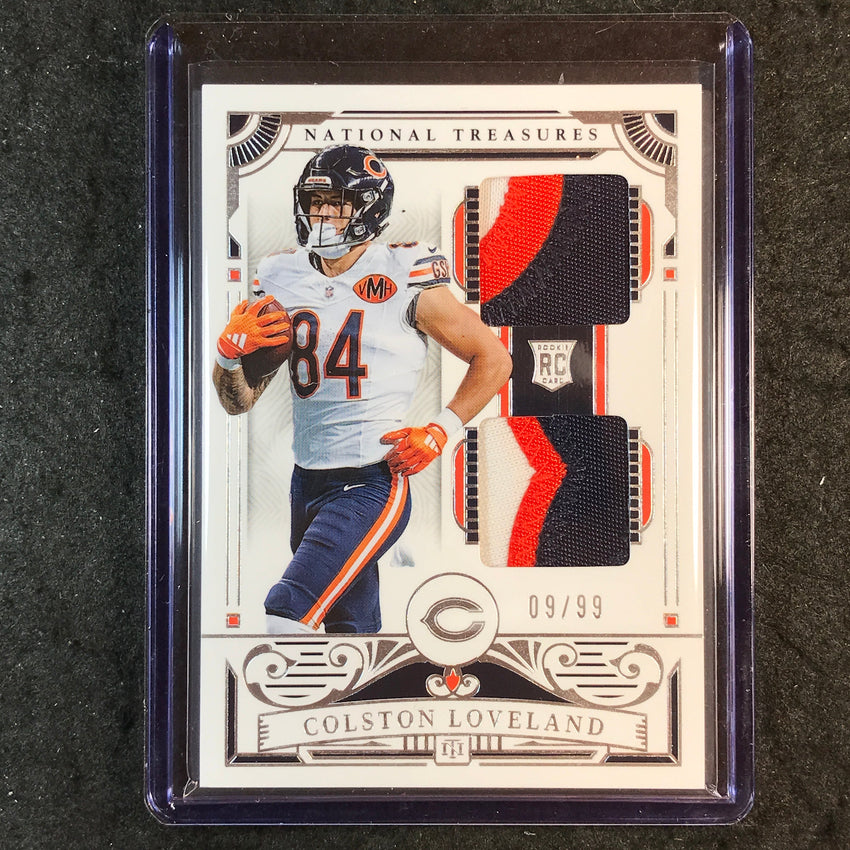 2025 National Treasures Football COLSTON LOVELAND Rookie Dual Materials 9/99