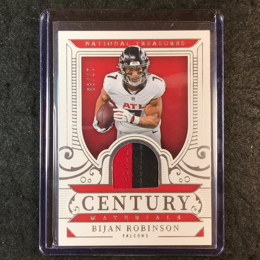 2025 National Treasures Football BIJAN ROBINSON Century Materials Patch 17/99