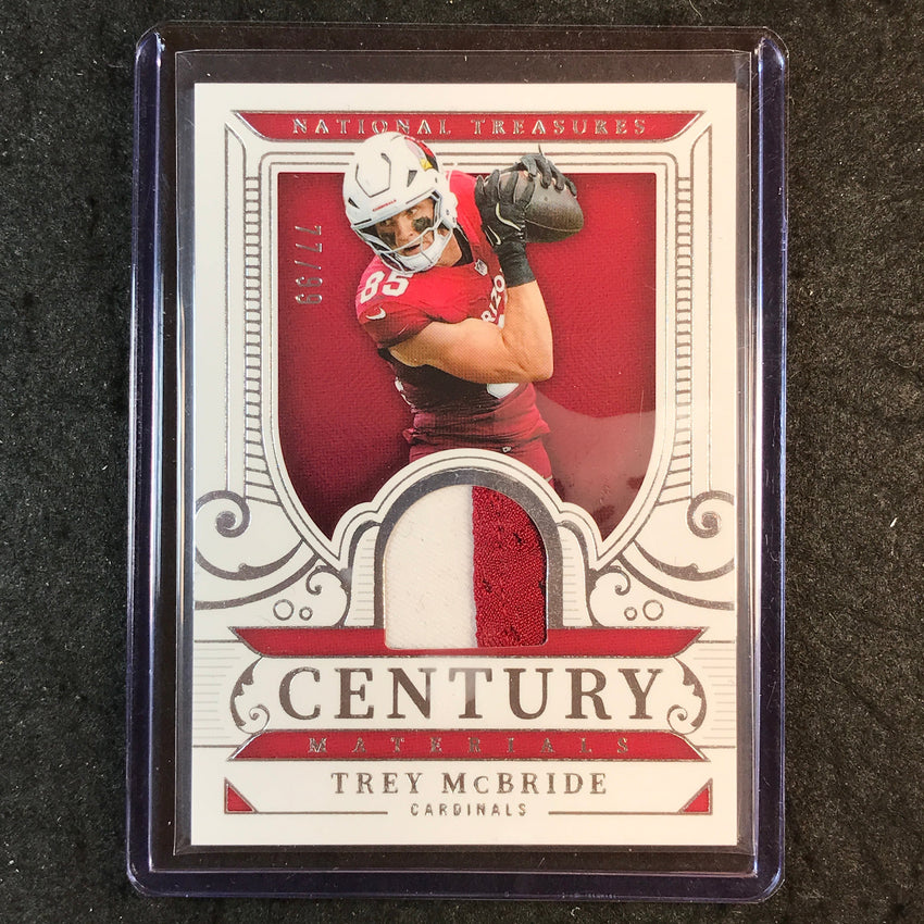 2025 National Treasures Football TREY MCBRIDE Century Materials Patch 77/99