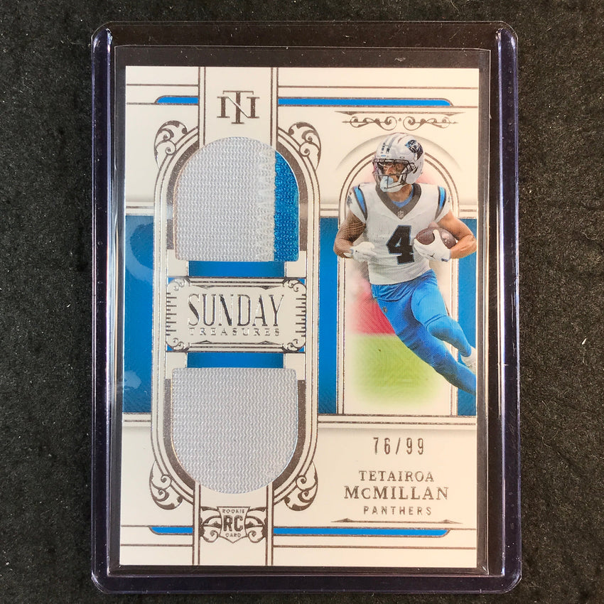 2025 National Treasures TETAIROA MCMILLAN Sunday Treasures Rookie Patch 76/99