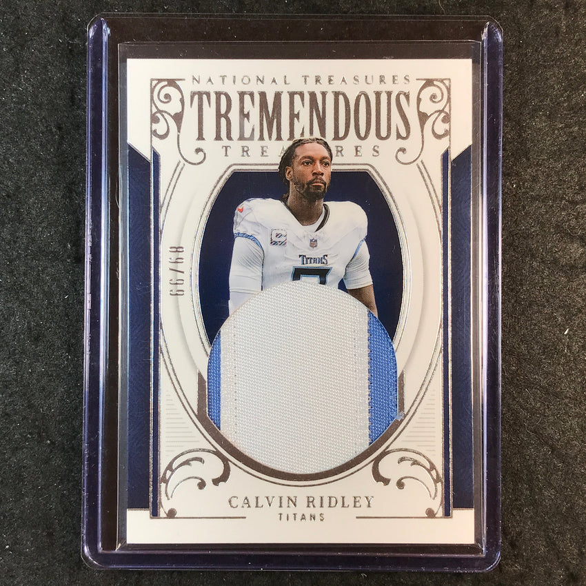 2025 National Treasures Football CALVIN RIDLEY Tremendous Treasures Patch 89/99