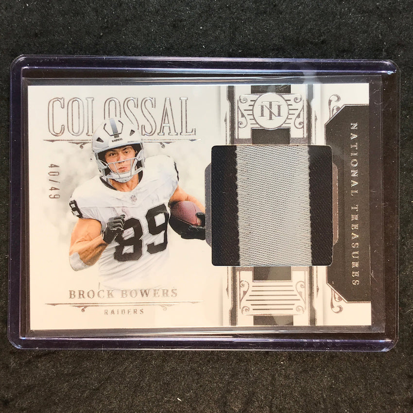 2025 National Treasures Football BROCK BOWERS Colossal Materials Patch 40/49