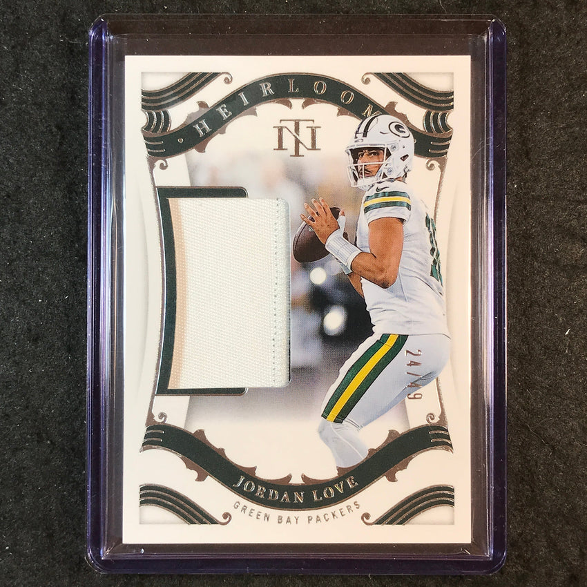 2025 National Treasures Football JORDAN LOVE Heirlooms Patch Relic 24/49
