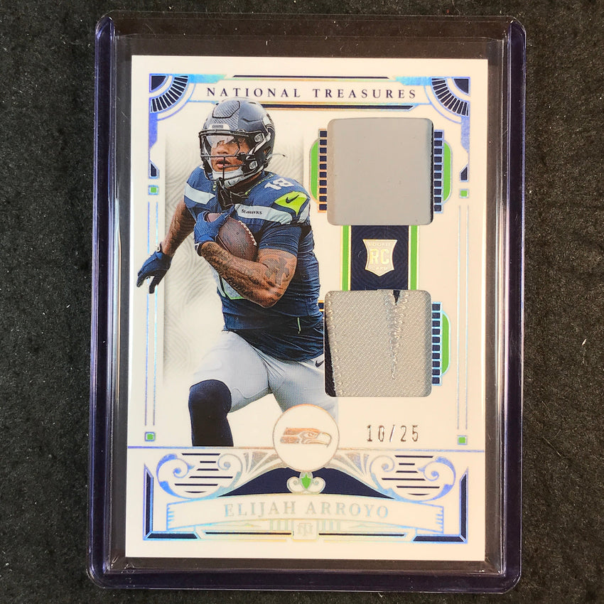 2025 National Treasures Football ELIJAH ARROYO Rookie Dual Materials Patch 10/25