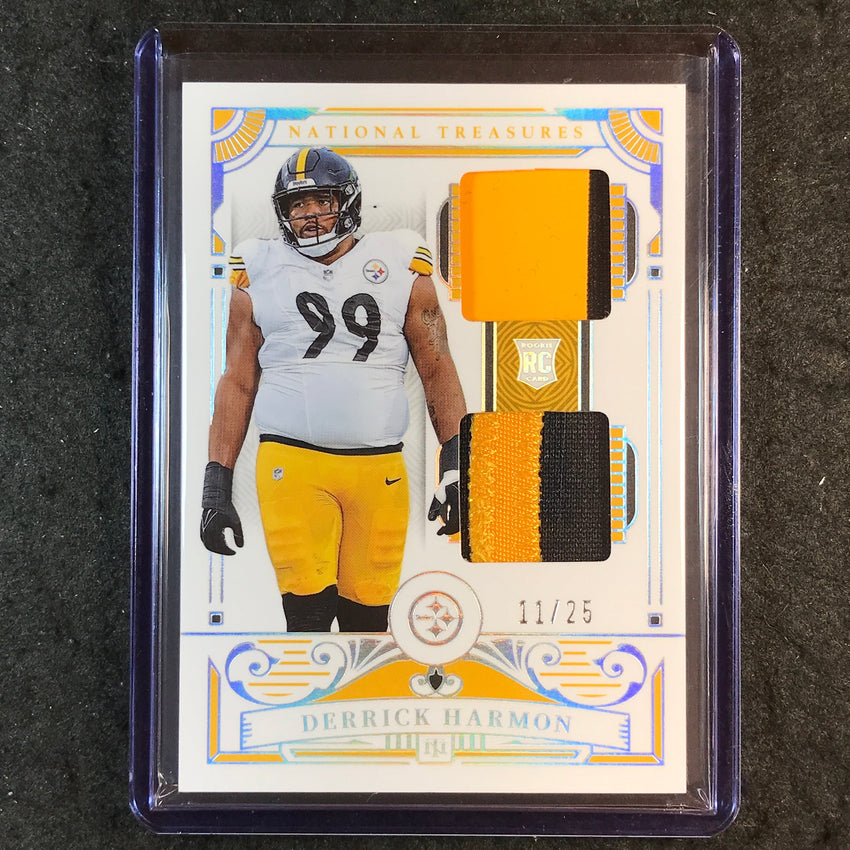 2025 National Treasures Football DERRICK HARMON Rookie Dual Patch Silver 11/25