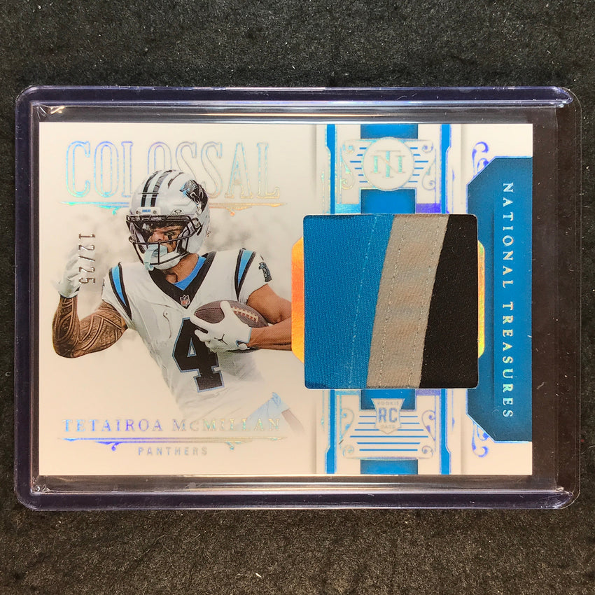 2025 National Treasures TETAIROA MCMILLAN Colossal Materials Rookie Patch 12/25