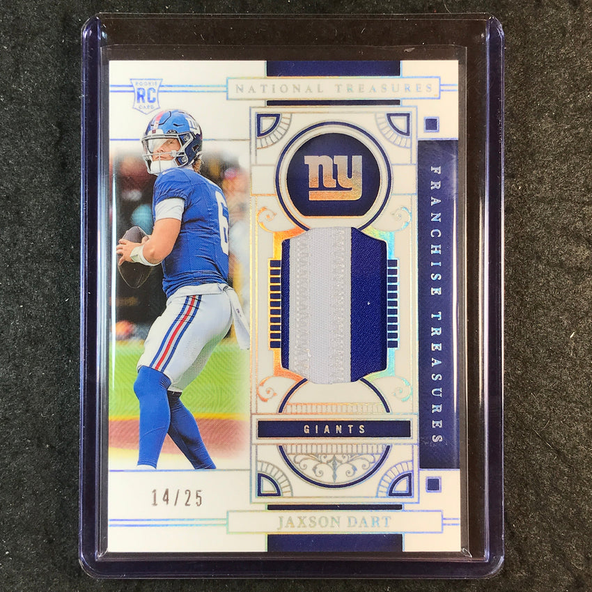2025 National Treasures JAXSON DART Franchise Treasures Rookie Patch 14/25