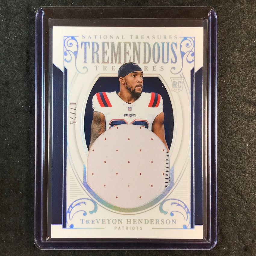 2025 National Treasures TREVEYON HENDERSON Tremendous Rookie Patch 7/25
