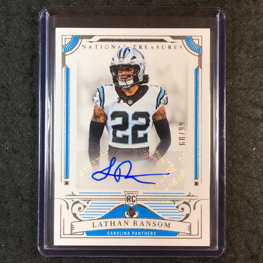 2025 National Treasures Football LATHAN RANSOM Base Rookie Signatures Auto 60/99