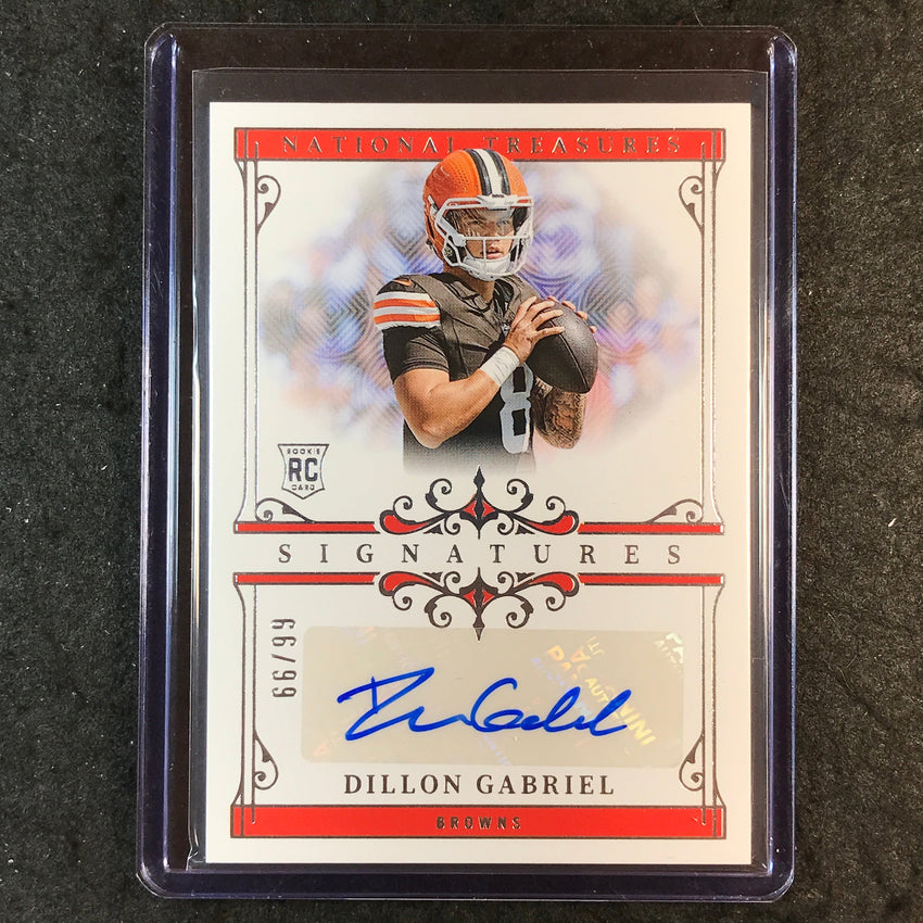 2025 National Treasures Football DILLON GABRIEL Rookie Signatures Auto 66/99
