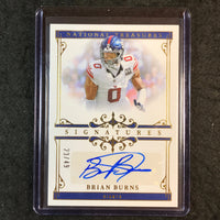 2025 National Treasures Football BRIAN BURNS Signatures Auto Gold 23/49