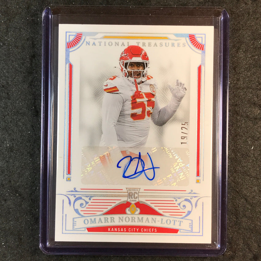 2025 National Treasures Football OMARR NORMAN-LOTT Rookie Auto Silver 19/25