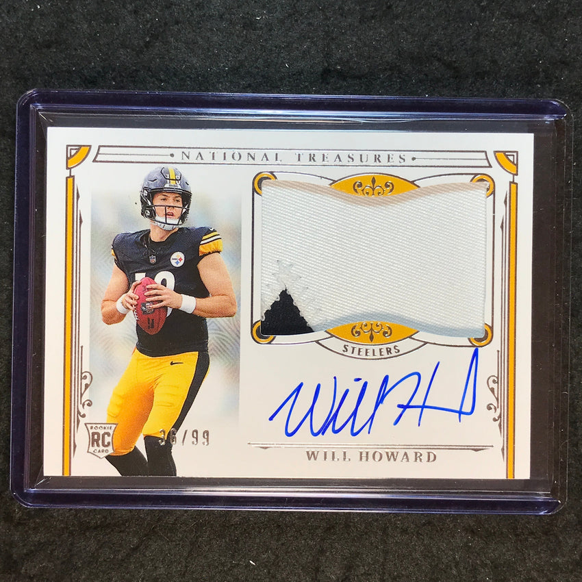 2025 National Treasures Football WILL HOWARD Base Rookie Patch Auto 36/99