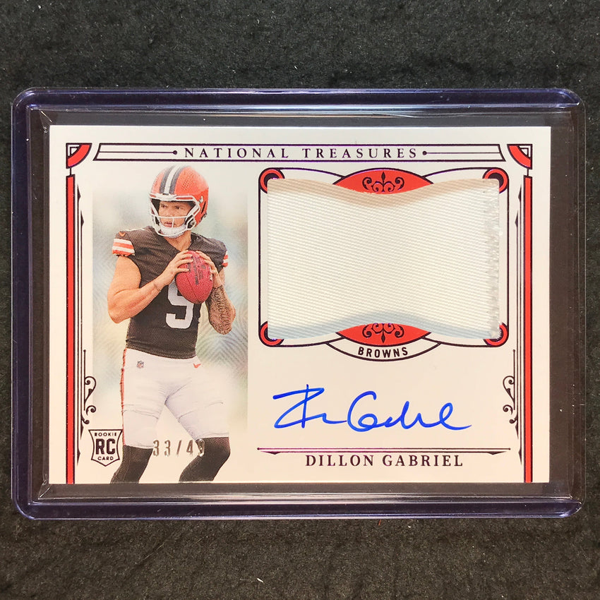 2025 National Treasures Football DILLON GABRIEL Rookie Patch Auto Purple 33/49