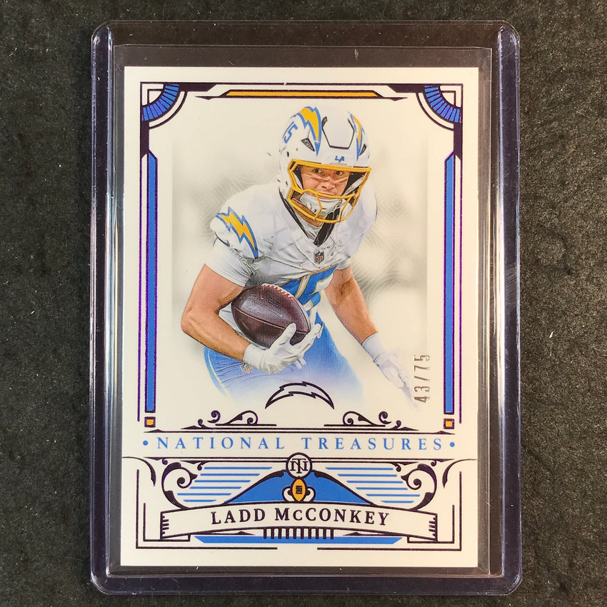 2025 National Treasures Football LADD MCCONKEY Base Purple 43/75 #55