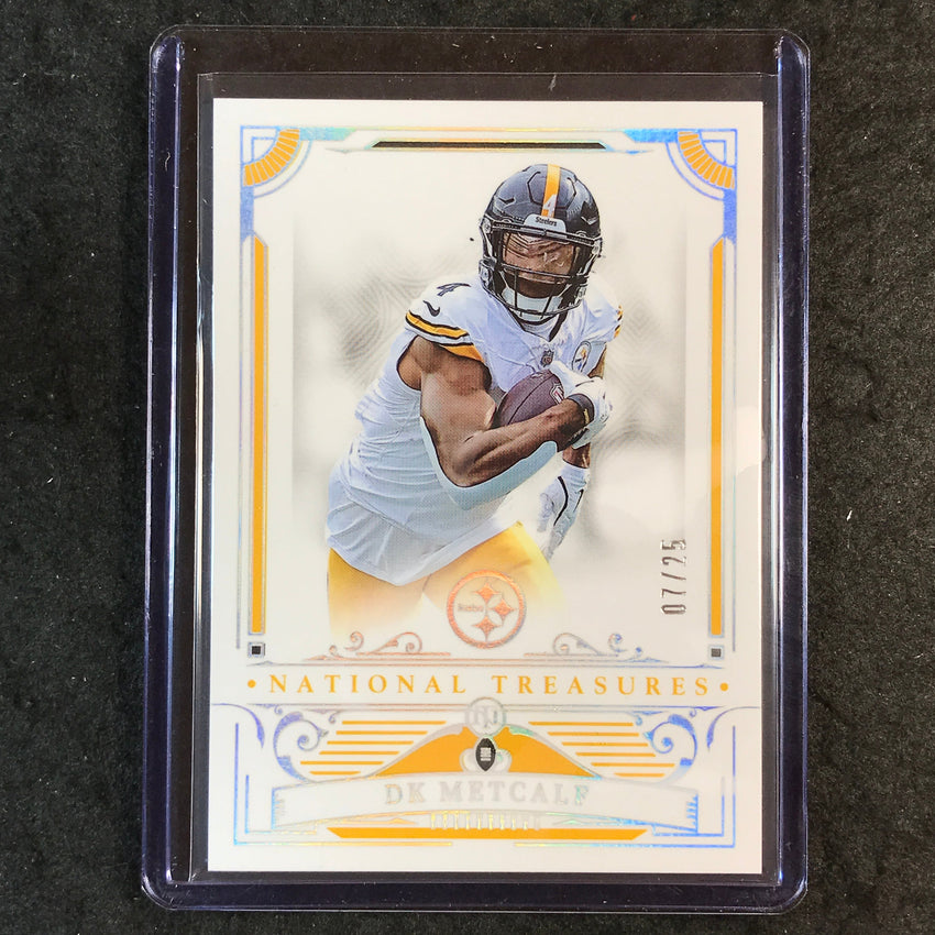 2025 National Treasures Football DK METCALF Base Holo Silver 7/25 #84