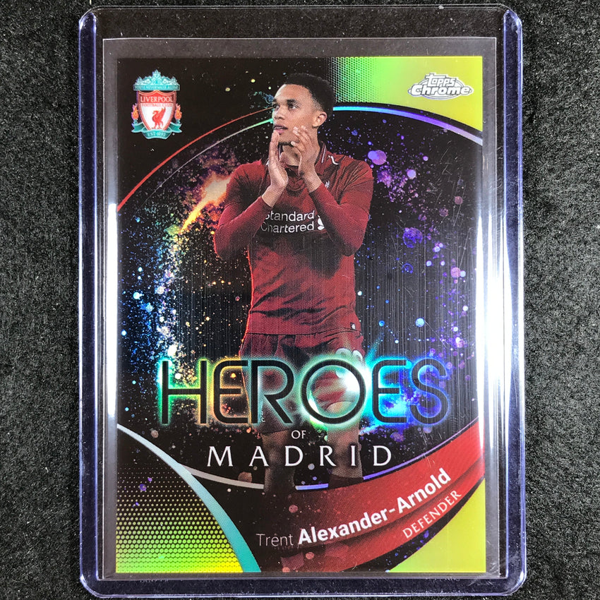 2023-24 Topps Chrome Liverpool TRENT ALEXANDER-ARNOLD Heroes Madrid Yellow 55/75