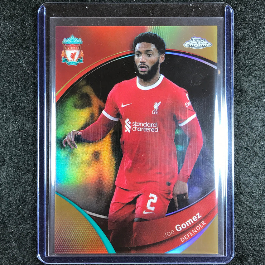 2023-24 Topps Chrome Liverpool JOE GOMEZ Base Gold 2/50